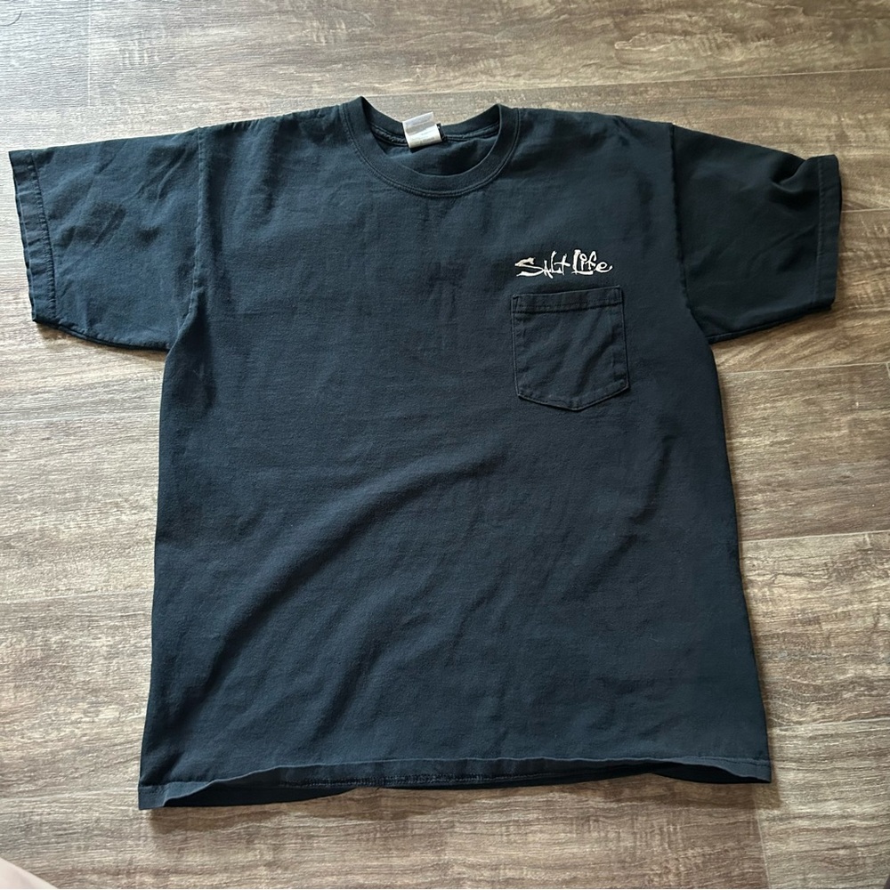 Salt Life Black Short Sleeve Tee Classic Casual Shirt
